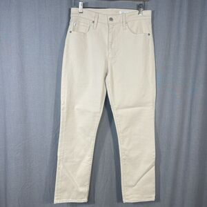 AG Adriano Goldschmeid Jeans‎ Womens 30x26.5 Cream Denim Ankle Preppy Designer